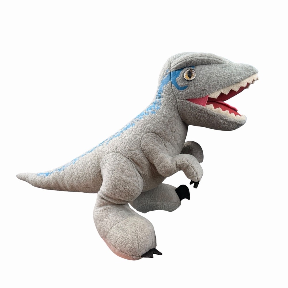 Blue Raptor Dinosaur Jurassic World Park Plush Build-A-Bear BAB 15" Velociraptor